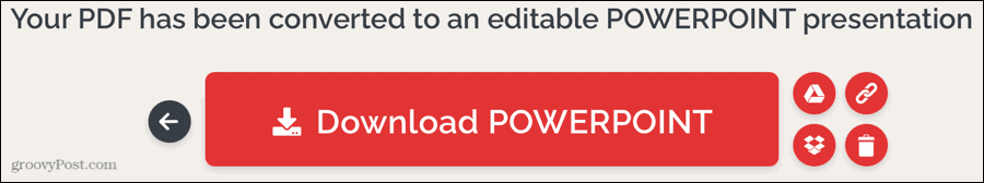 iLovePDF Převádí PDF na PowerPoint