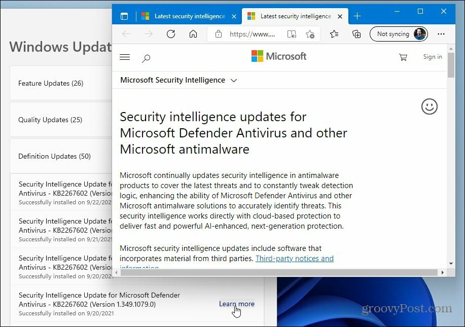 Další informace o aktualizaci systému Windows