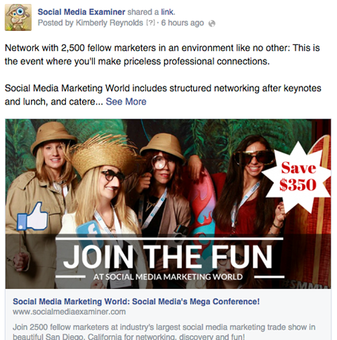 SMMW15 facebookový reklamní stánek s reklamním obrázkem