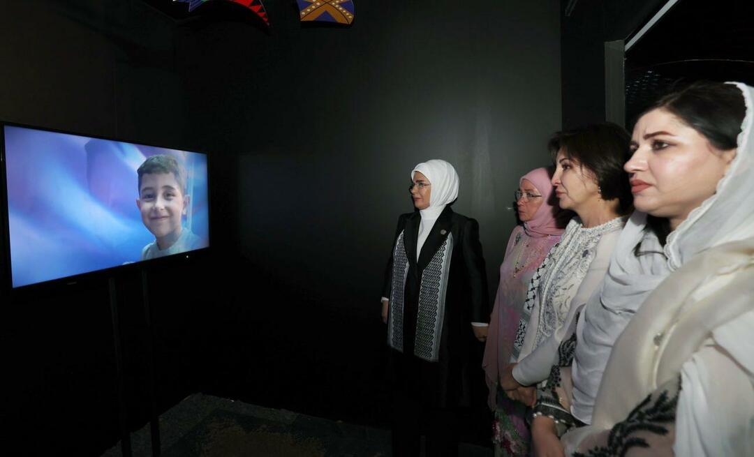 První dáma Erdoğan sdílela výstavu „Gaza: Resisting Humanity“!