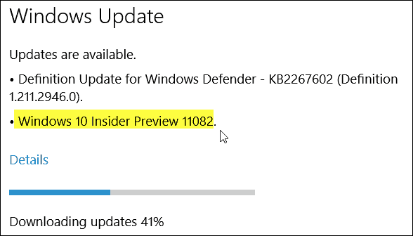 Windows 10 Insider Preview Build 11082 (Redstone) je nyní k dispozici