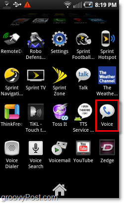 Spusťte Google Voice v systému Android