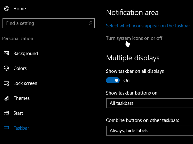 Windows 10 Tip: Zvolte, které ikony se objeví v systémové liště