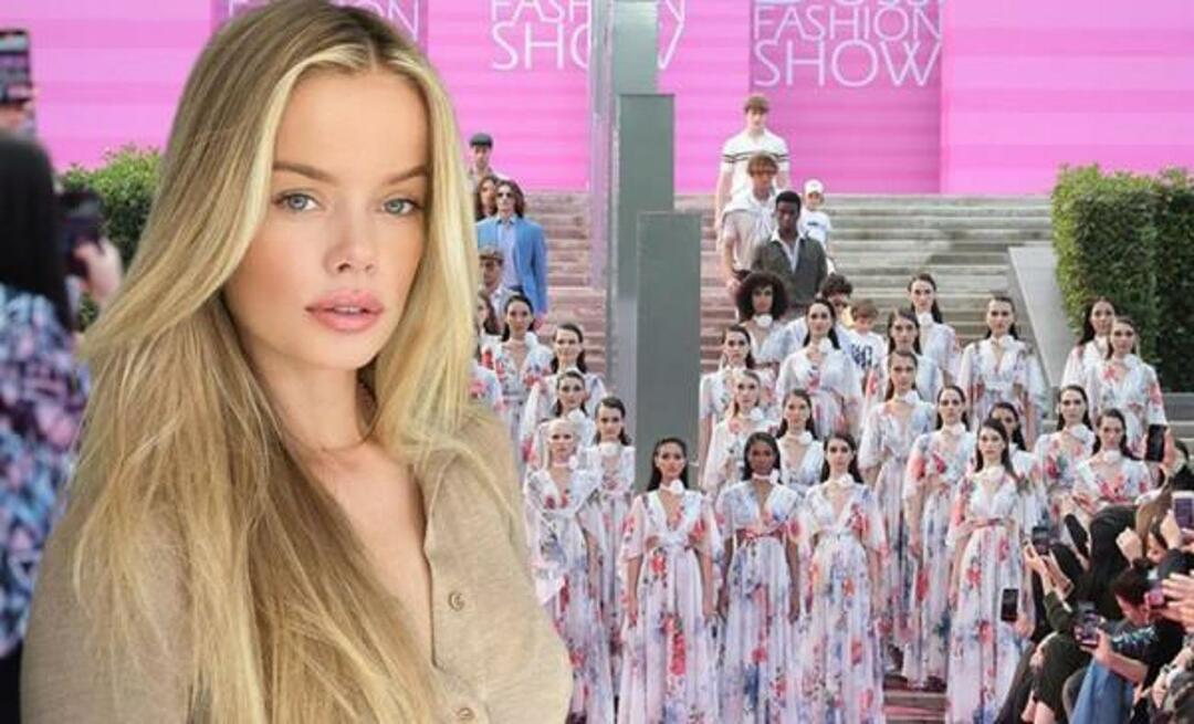 Světově proslulá modelka Frida Aasen, která se objeví na pódiu v Antalyi, tradici neporušila! "Ahoj Türkiye"