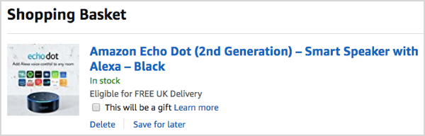 Echo Dot společnosti Amazon byl na Vánoce 2017 nejprodávanějším produktem.