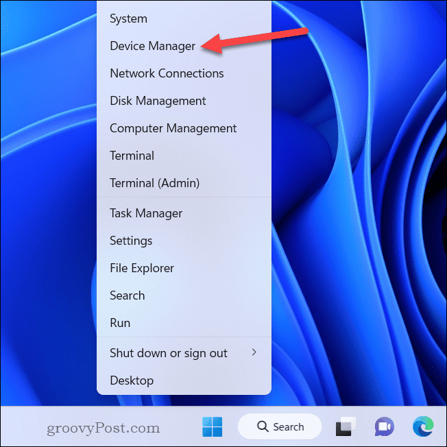 Otevřete Správce zařízení ve Windows 11