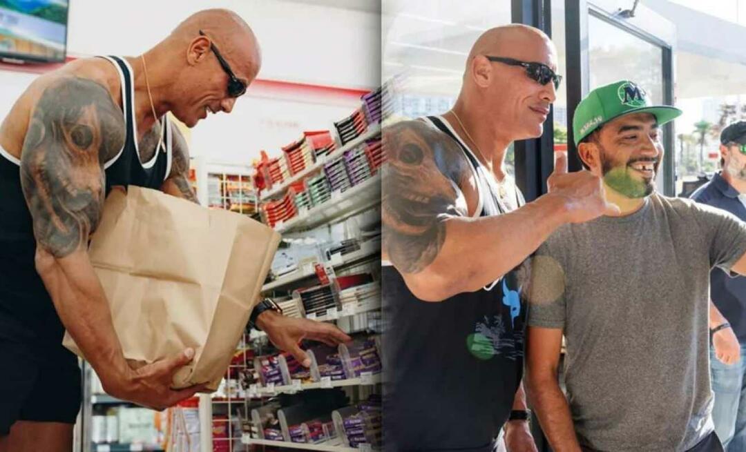 Vstoupil do obchodu, kde před lety kradl, nyní jako hvězda! Dwayne Johnson v obchodě s potravinami...