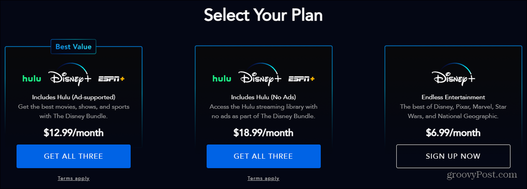 Disney Plus přidává nový balíček balíčku s Hulu bez reklam