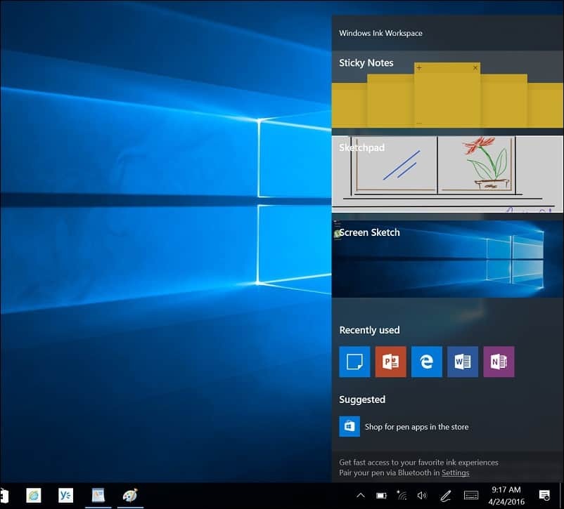 Začínáme s inkoustovou funkcí systému Windows 10