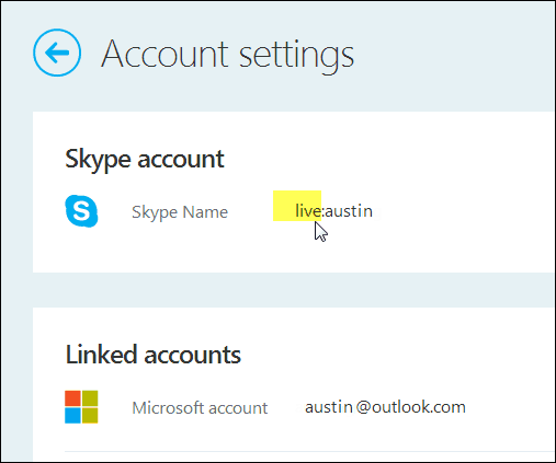 Skype jméno