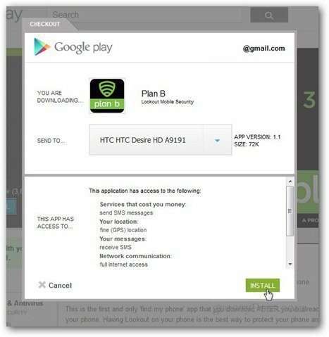 plán b instalace obchodu Google Play