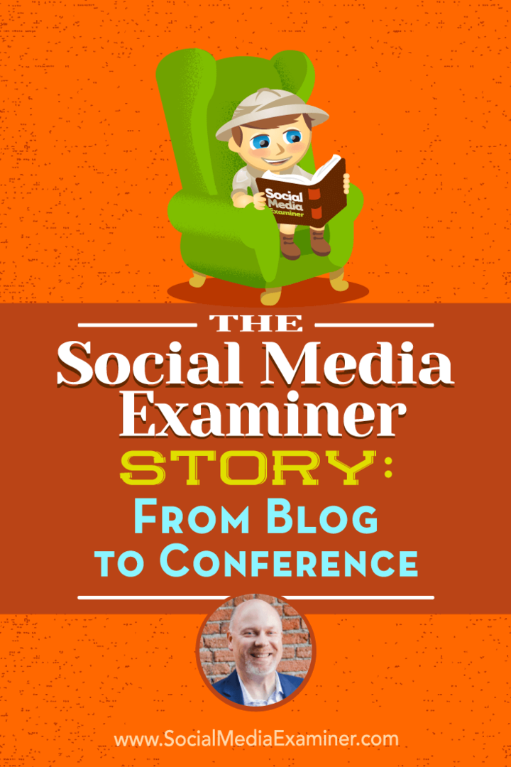 The Social Media Examiner Story: From Blog to Conference featuring insights from Mike Stelzner with interview by Ray Edwards on the Social Media Marketing Podcast.