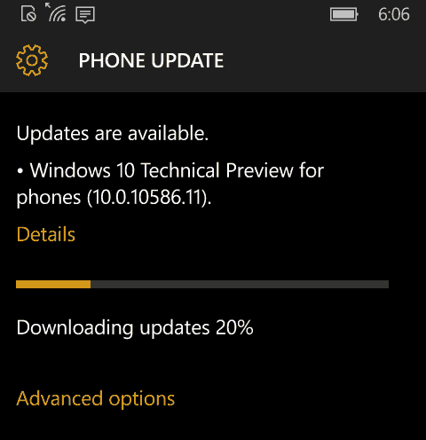 Windows 10 Mobile Preview Build 10586 je nyní k dispozici