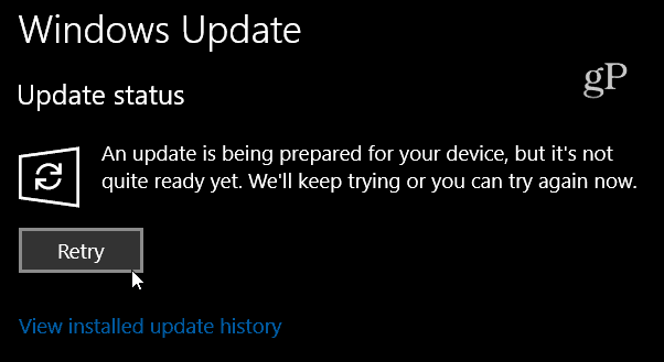 Windows 10 Build 16288 Opakovat zprávu