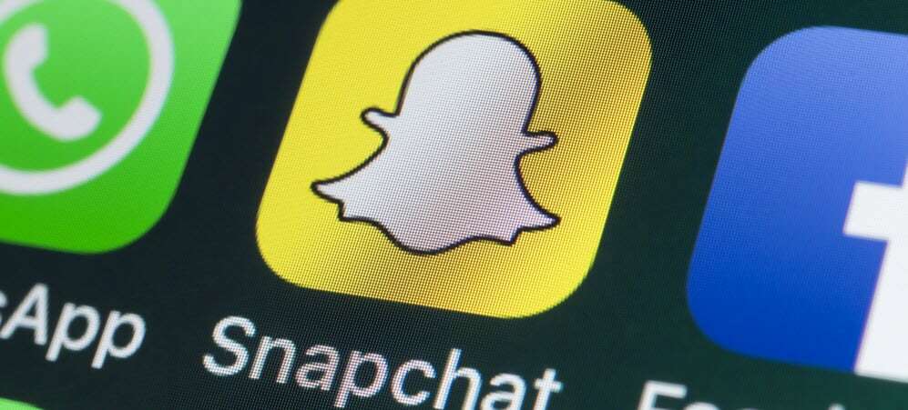 Logo Snapchat na mobilu