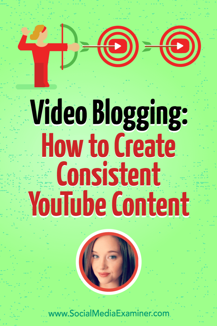 Video blogování: Jak vytvořit konzistentní obsah YouTube: průzkumník sociálních médií