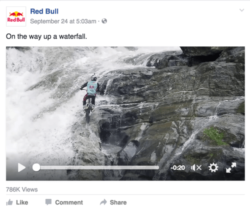 red Bull facebook post