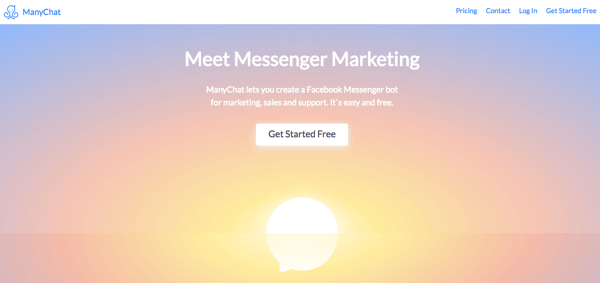 ManyChat je možnost prokazování zákaznických služeb prostřednictvím chatovacích robotů Messenger.