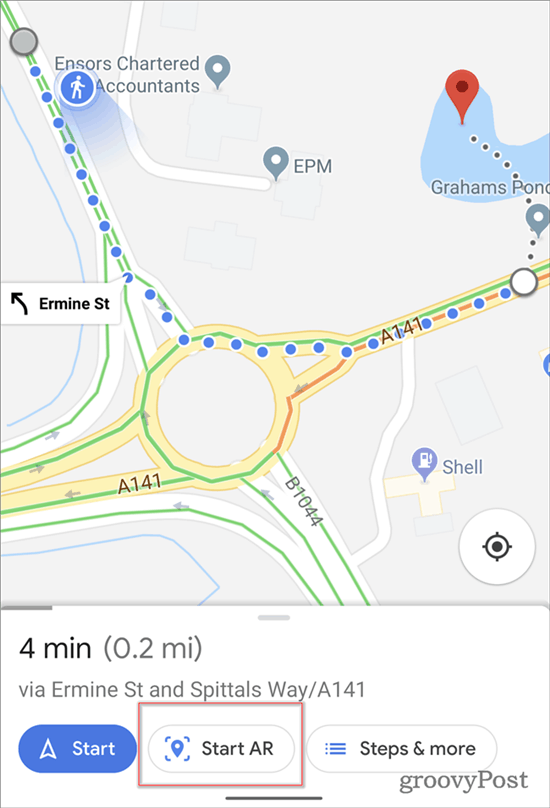 Navigace Google Maps AR začíná AR