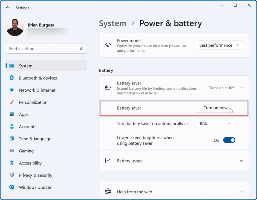 zlepšit výdrž baterie v systému Windows 11