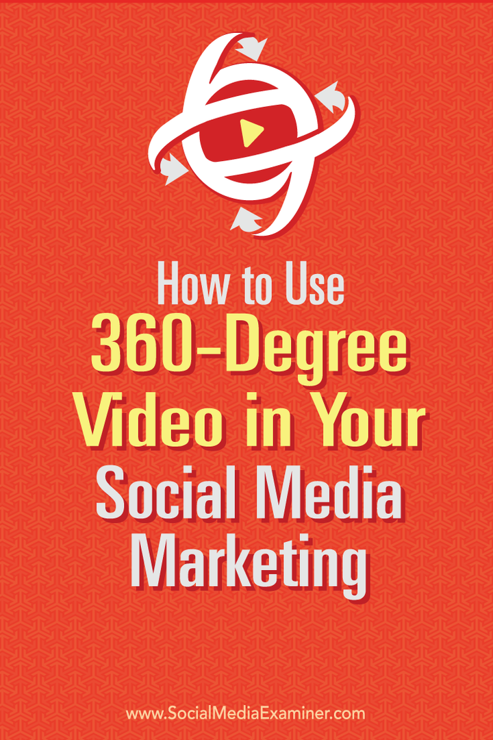 jak používat 360 ° video pro marketing sociálních médií
