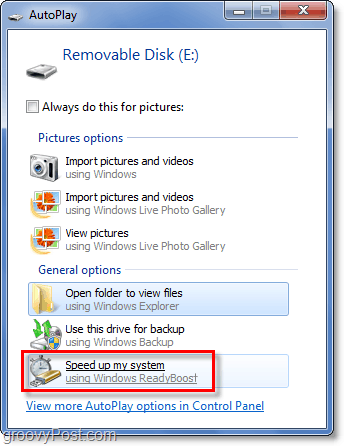automaticky přehrajte SD kartu do připraveného systému z Windows 7