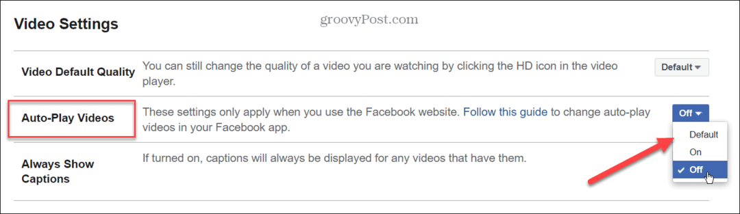 Jak vypnout automatické přehrávání videa na Facebooku