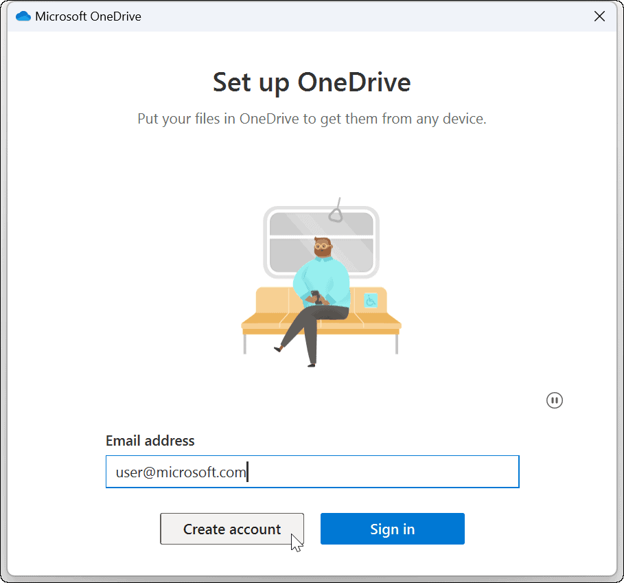 znovu propojit účet OneDrive