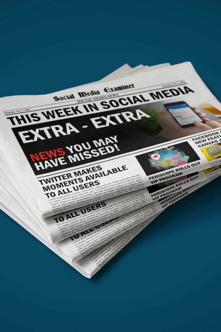 Twitter Moments zavádí funkci vyprávění příběhů pro všechny: Tento týden v sociálních médiích: zkoušející sociálních médií
