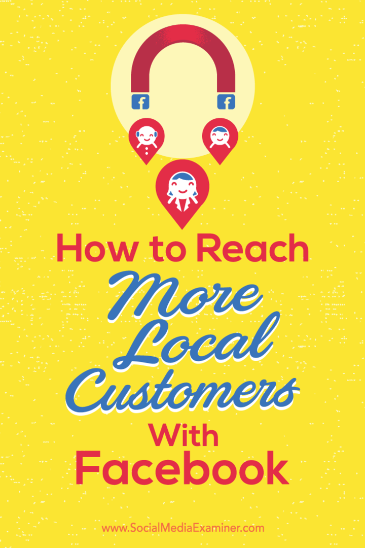 Tipy, jak zvýšit místní viditelnost u zákazníků na Facebooku.