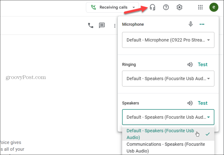 Použijte Google Voice k volání z počítače