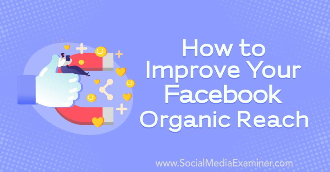 Jak vylepšit svůj organický zásah na Facebooku s postřehy od hosta v podcastu o marketingu sociálních médií.