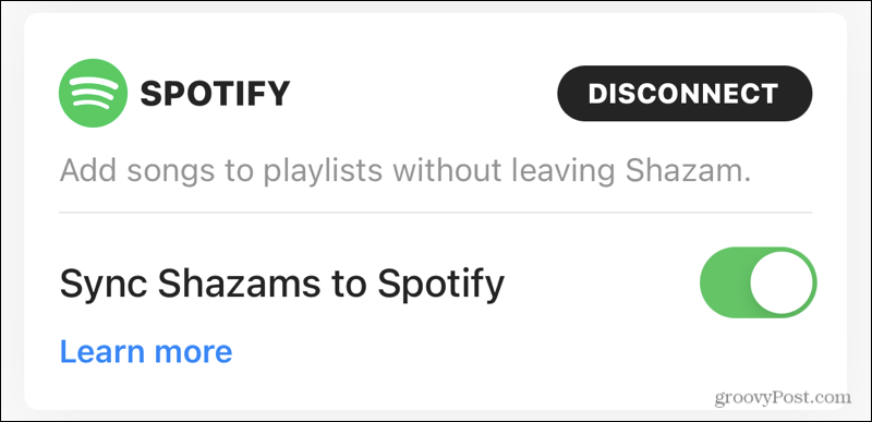 Synchronizujte Spotify se Shazamem
