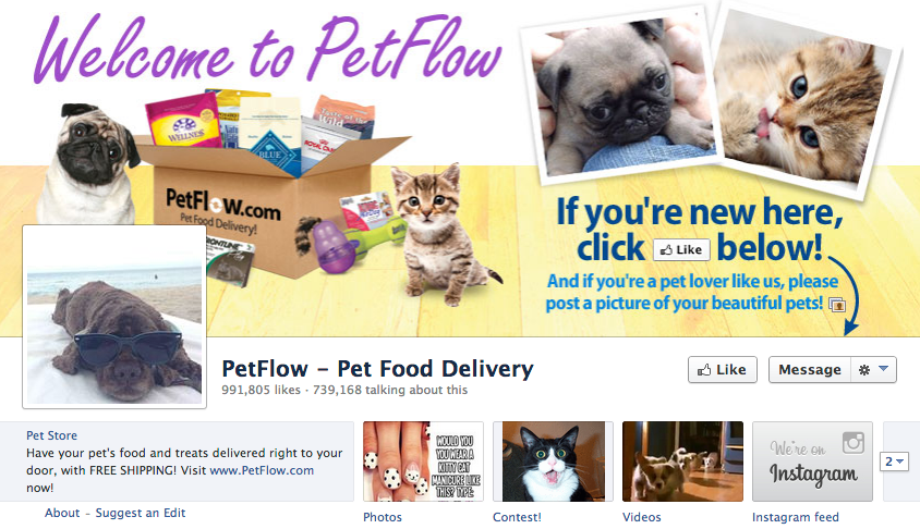 petflow facebooková stránka