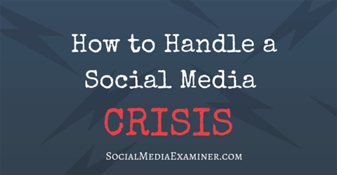 zvládnout krizi sociálních médií