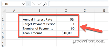 Excel podrobnosti o půjčce