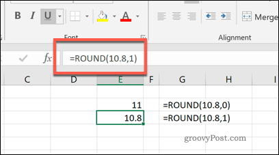 Funkce ROUND v Excelu
