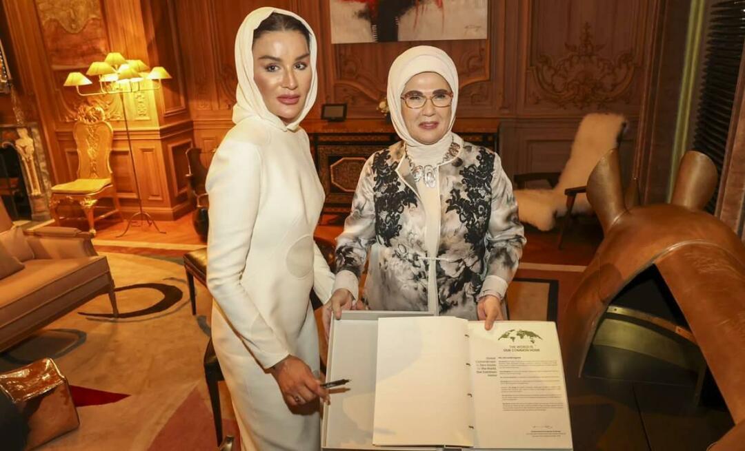 První dáma Erdoğan se setkala se Sheikhou Mozou, matkou katarského emira Sheikh Al Thani