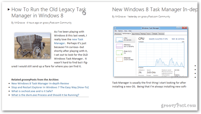 Podrobnosti titulků zpráv systému Windows 8