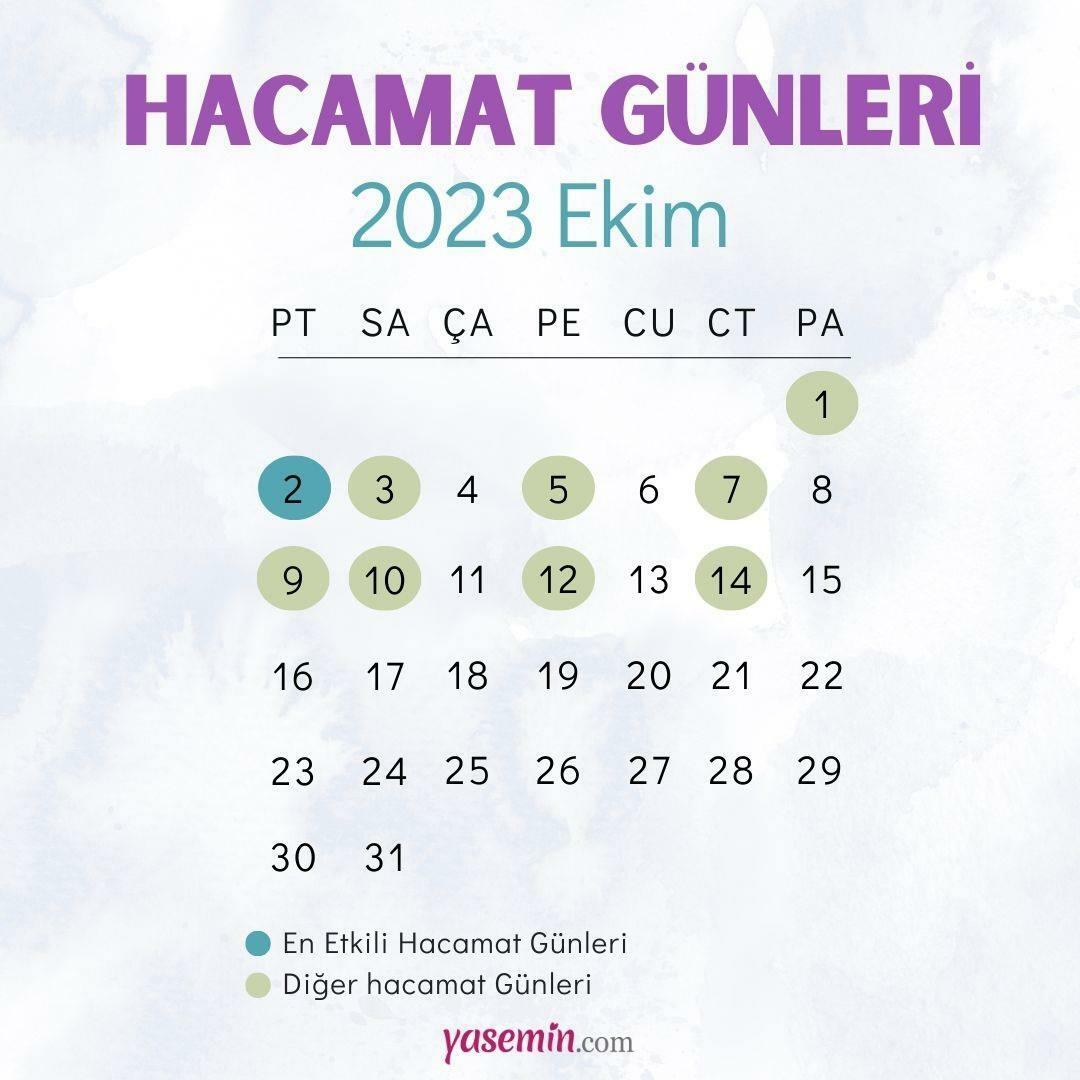 Říjnový kalendář Hacamat Days 2023