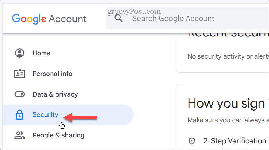 Přístupový klíč pro váš účet Google