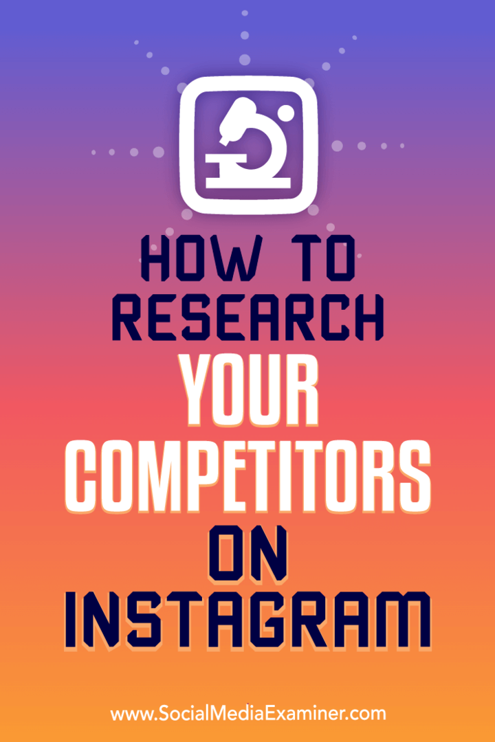 Jak zkoumat své konkurenty na Instagramu: zkoušející sociálních médií