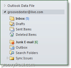 váš živý nebo hotmail účet přidán do aplikace Outlook prostřednictvím konektoru