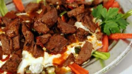 Jak udělat nejjednodušší Ali Nazik kebab? Gaziantep