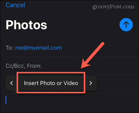 iphone vložte fotografii nebo video