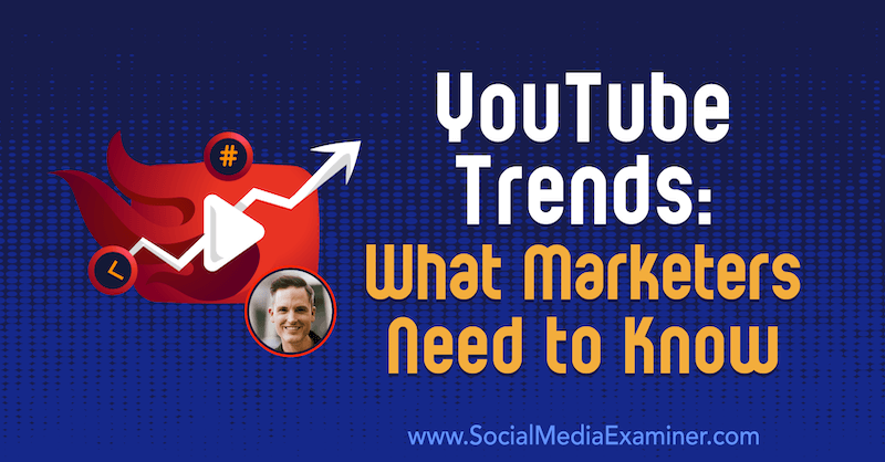 Trendy YouTube: Co potřebují vědět marketéři, představující postřehy od Seana Cannella v podcastu o marketingu sociálních médií.