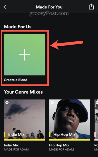 spotify vytvořit směs