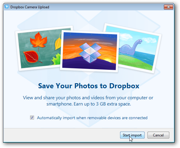 Dropbox nabízí 3Gigs volného místa pro použití nové funkce synchronizace fotografií
