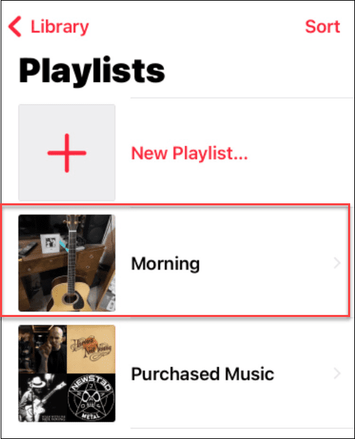 změnit obrázek seznamu skladeb na Apple Music