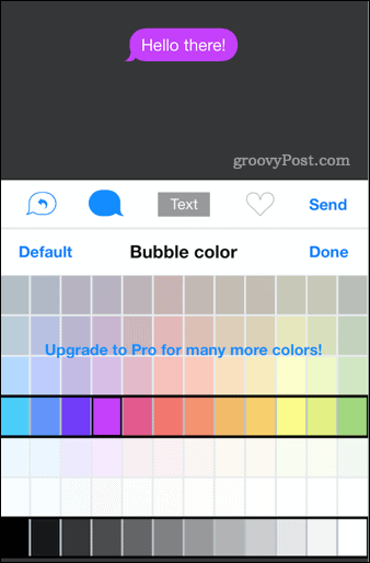 e-mail vyberte vlastní barvu
